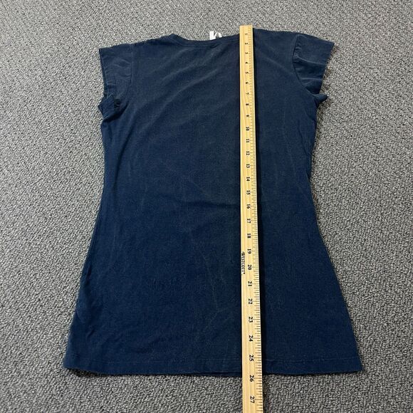 Exist T Shirt Womens M Graphic Print Black Cotton Crew Neck Pullover Cap Sleeve - Picture 7 of 9